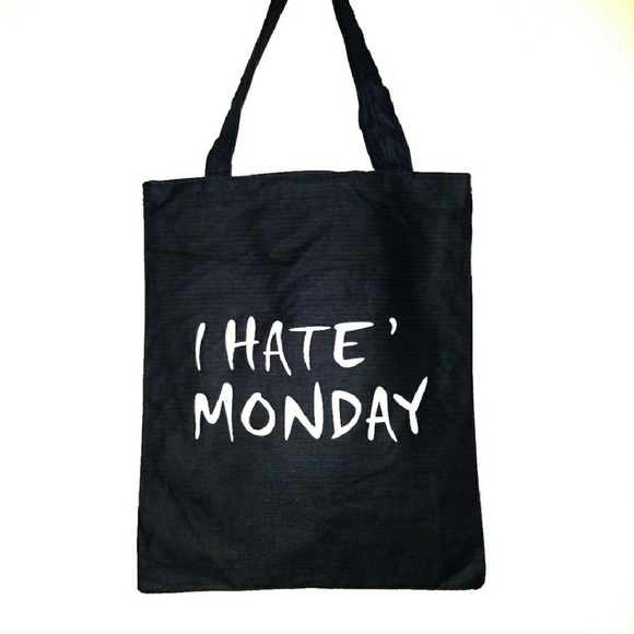 I hate Monday tote - Picture 2 of 2
